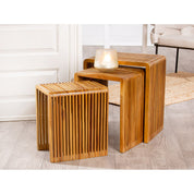 Handcrafted Luxury Side Tables - Timeless Artisan Design Set