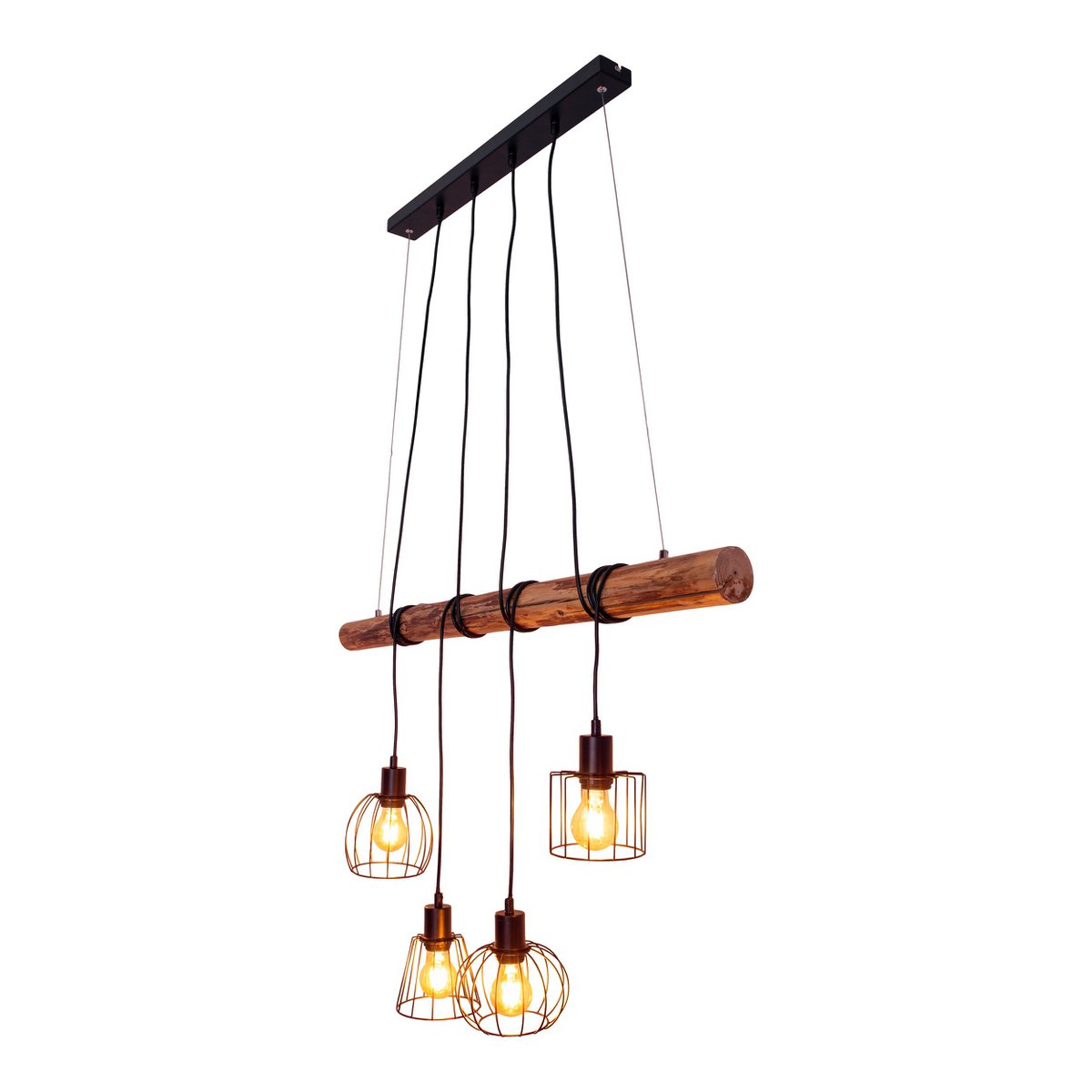 Handgemaakte hanglamp in hout - ambachtelijk ontwerp, premium kwaliteit