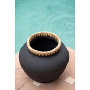 Timeless Handmade Artisan Vase in Premium Black Natural Design