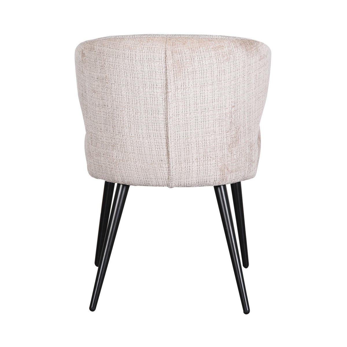 Elegant Bespoke Cream Chairs - Hand-Finished Minimalist Design