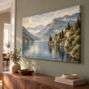 Como Morning Haze horizontal canvas lifestyle