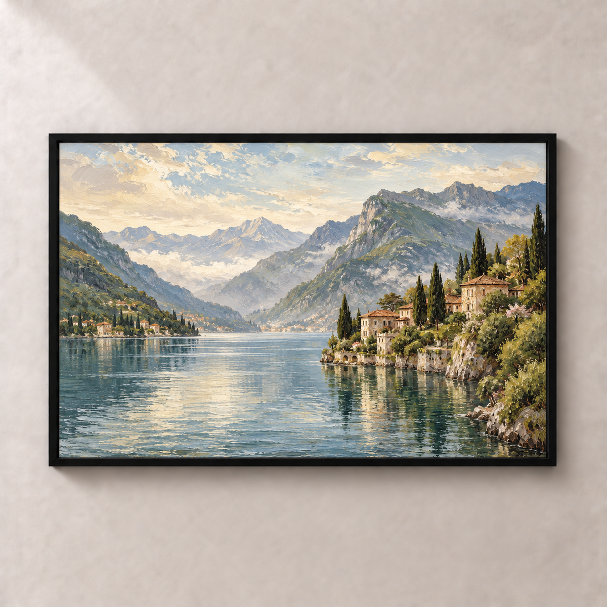 Como Morning Haze - Póster decorativo