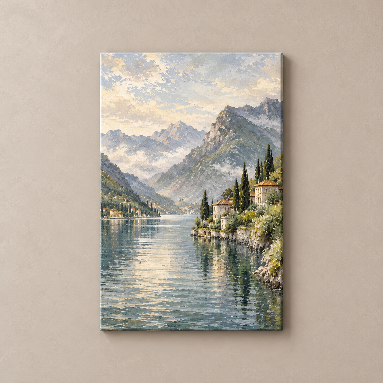 Como Morning Haze vertical canvas standalone
