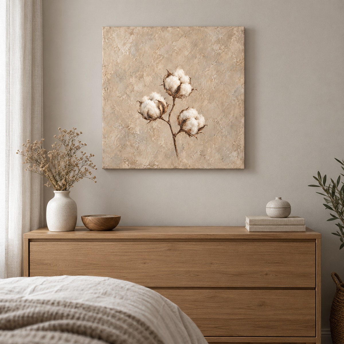 Cotton in Warm Clay - Lienzo