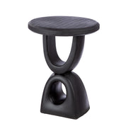 Timeless Handmade Round Side Table with Natural Materials