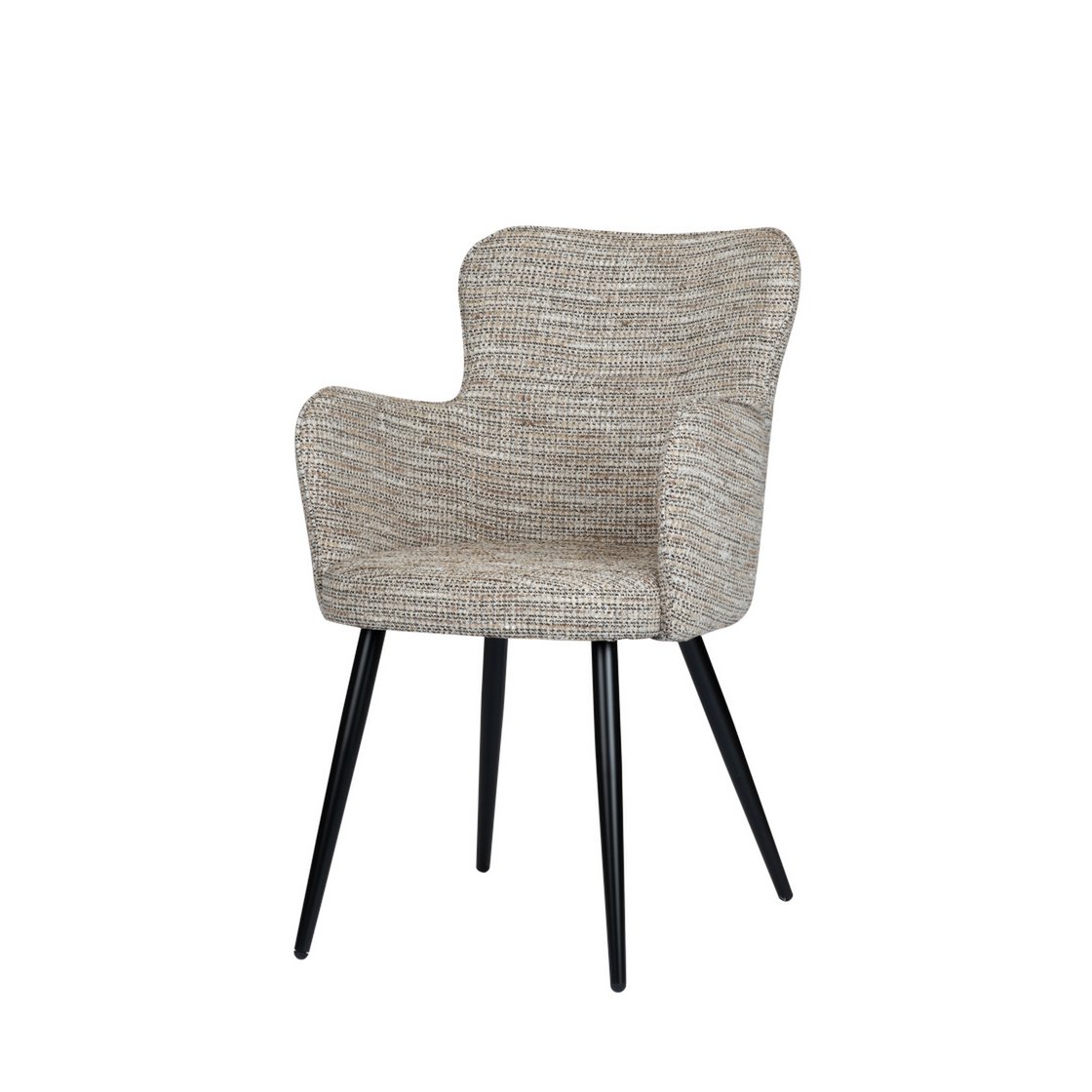 Elegant Hand-Finished Wing Chair Set with Organic Textures