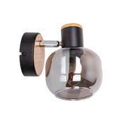 Handgemaakte Fumoso glazen wandlamp - Tijdloos ambachtelijk design