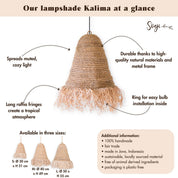 Boho Handgeweven Plafondlamp met Lange Franjes (3 maten)
