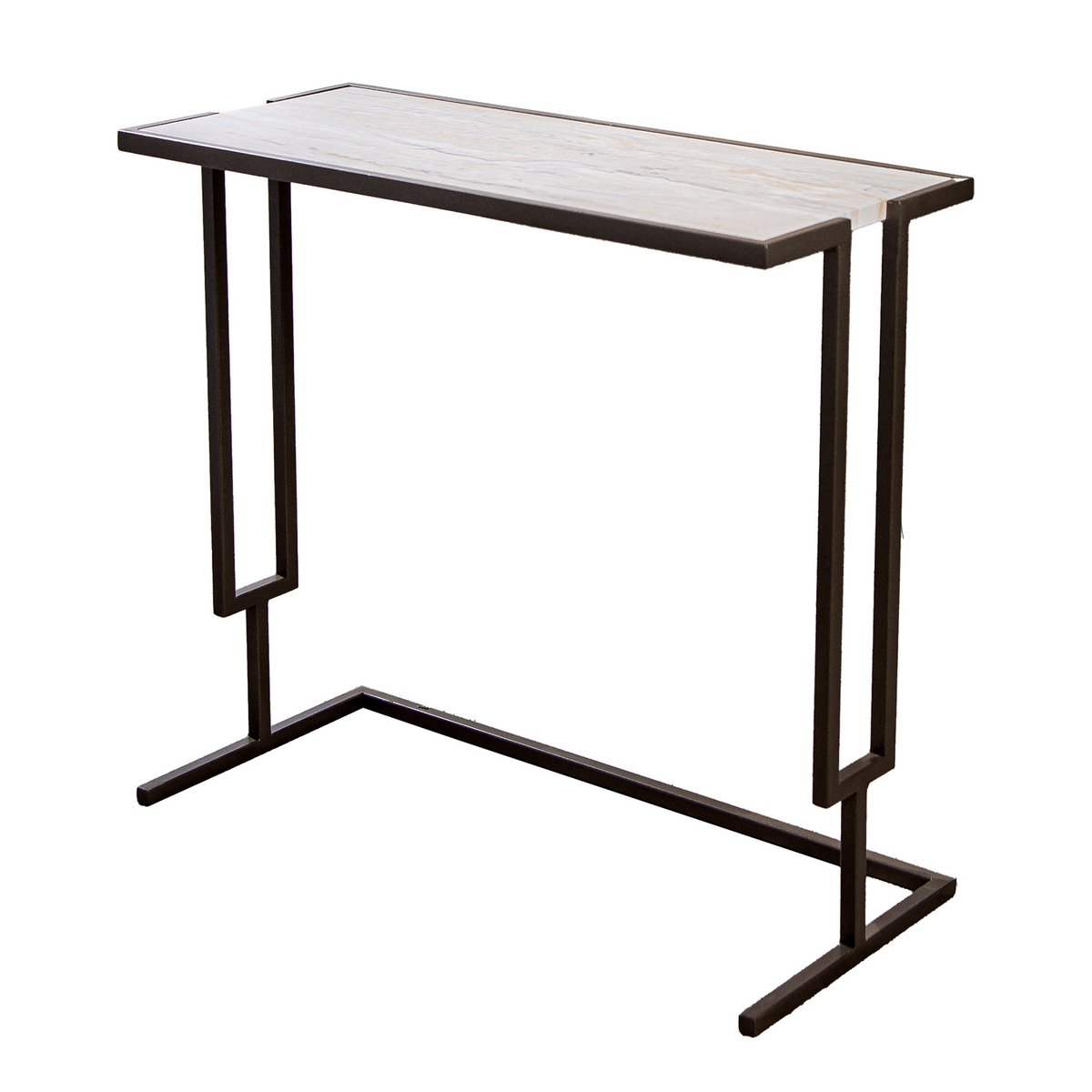 Timeless Handmade Artisan Side Table in Premium Anthracite