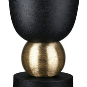 Nama flame black and gold aluminium vase
