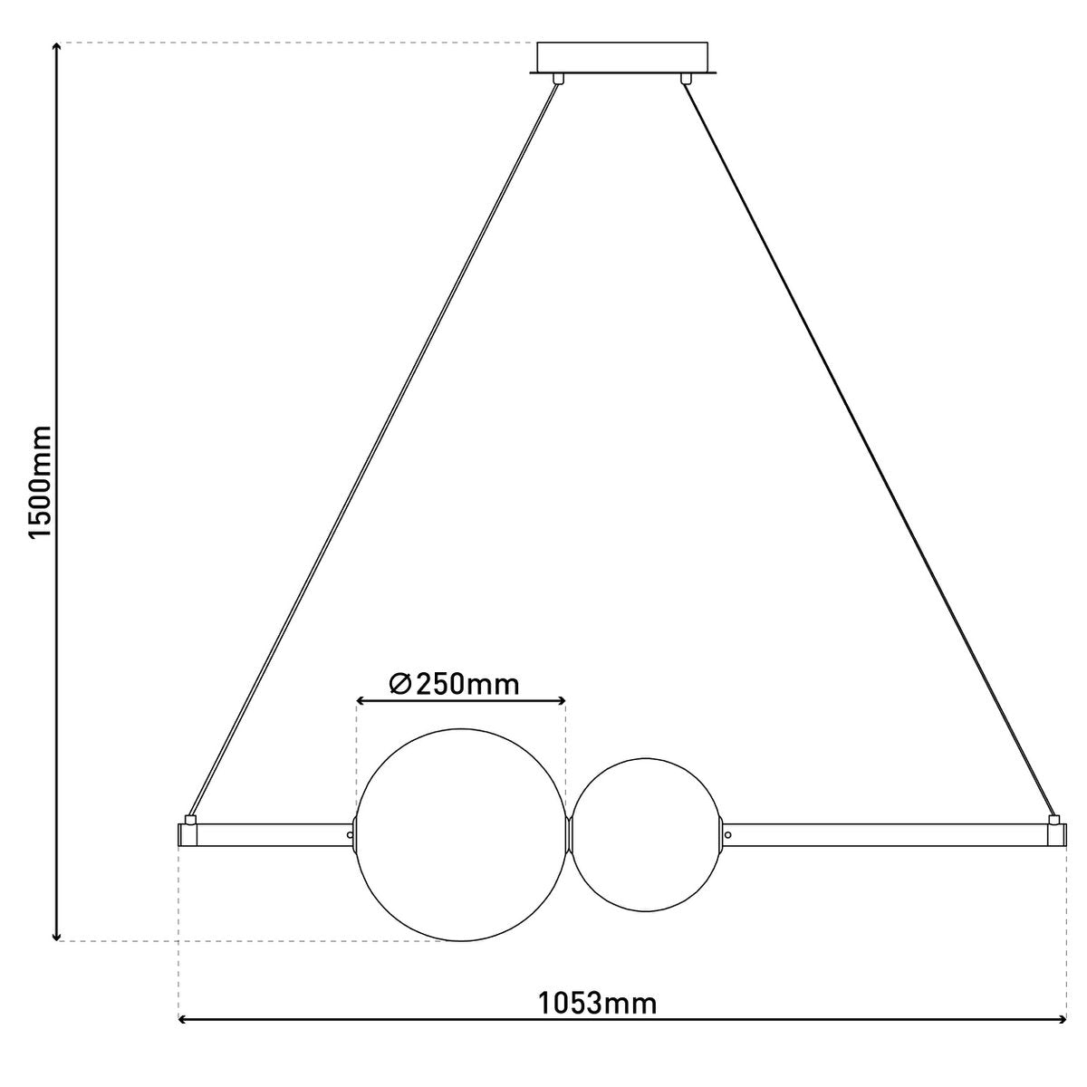 Handgemaakte luxe LED-hanglamp in tijdloos design