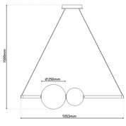 Handgemaakte luxe LED-hanglamp in tijdloos design