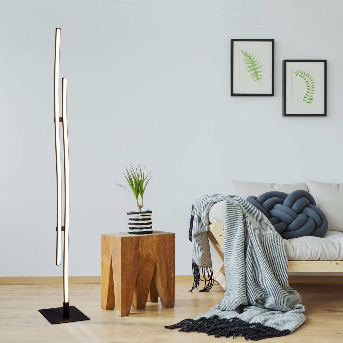 Premium handgemaakte LED-vloerlamp - Tijdloos ambachtelijk design