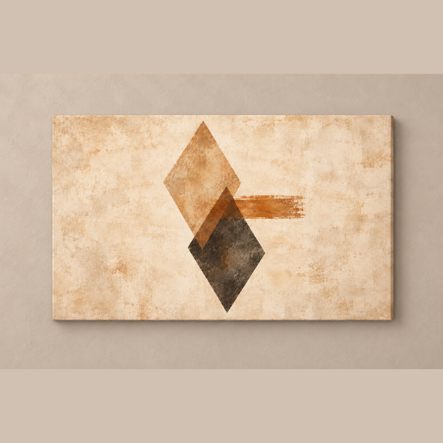 Diamond Stillness horizontal canvas standalone mockup