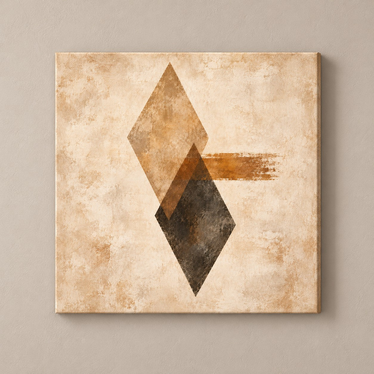 diamond stillness square canvas standalone mockup