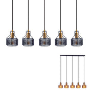 Tijdloze Artisan hanglamp in luxe zwart en goud design