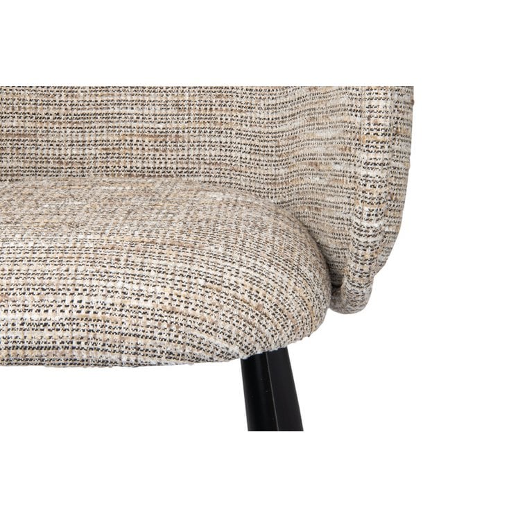 Elegant Hand-Finished Panda Armchair in Neutral Tones