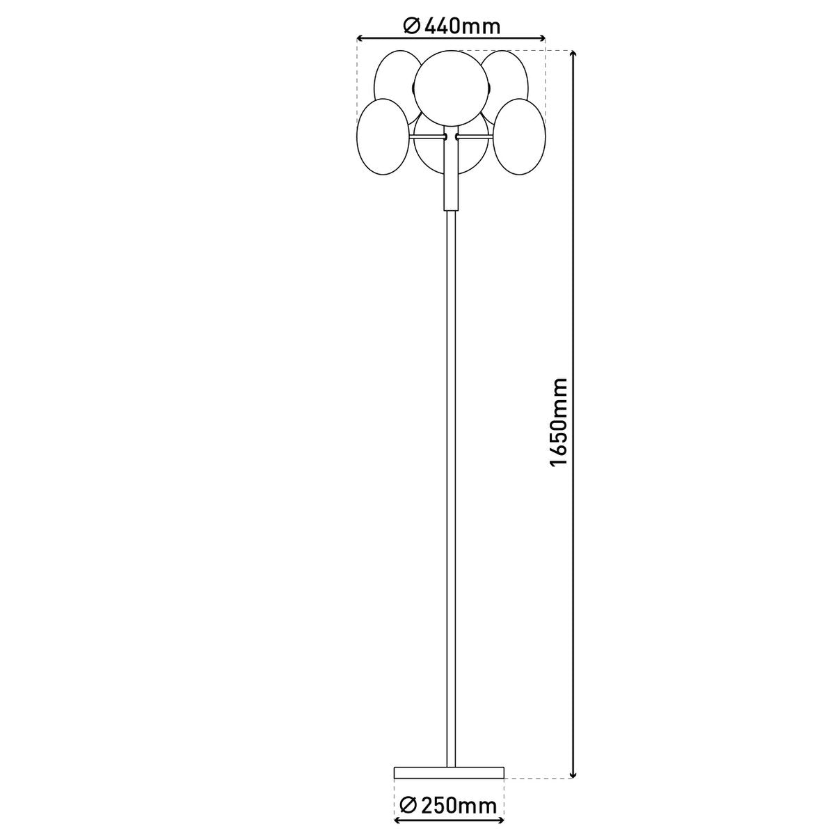 Tijdloze Artisan vloerlamp in rookglas en chromen afwerking
