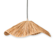 Luxe handgemaakte raffia hanglamp - Artisan plafondlamp