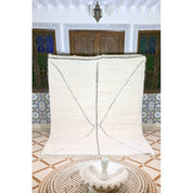 Handcrafted Luxury Berber Carpet in Timeless Wool Design 227x300 cm