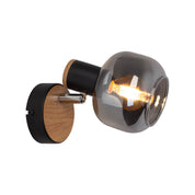 Handgemaakte Fumoso glazen wandlamp - Tijdloos ambachtelijk design