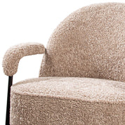 Ovina upholstered armchair beige