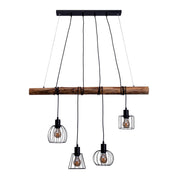 Handgemaakte hanglamp in hout - ambachtelijk ontwerp, premium kwaliteit