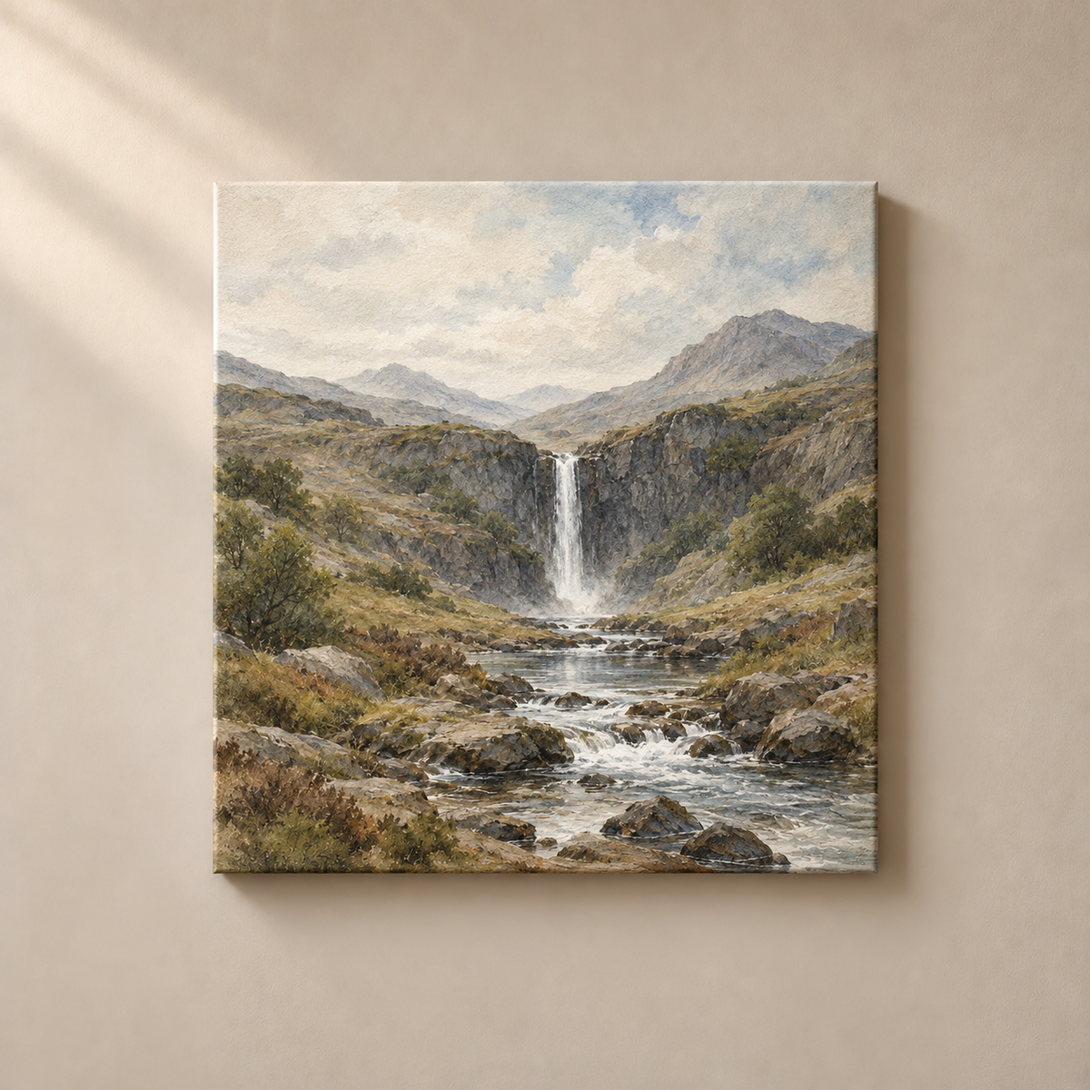 Falling Water Reverie - Lienzo