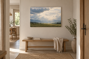 A Quiet Sky horizontal canvas interior
