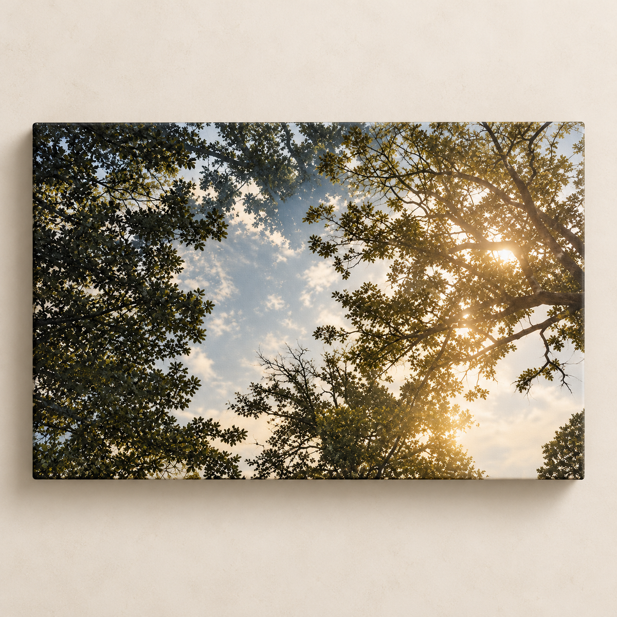 Light Through the Canopy - Horizontaal canvas