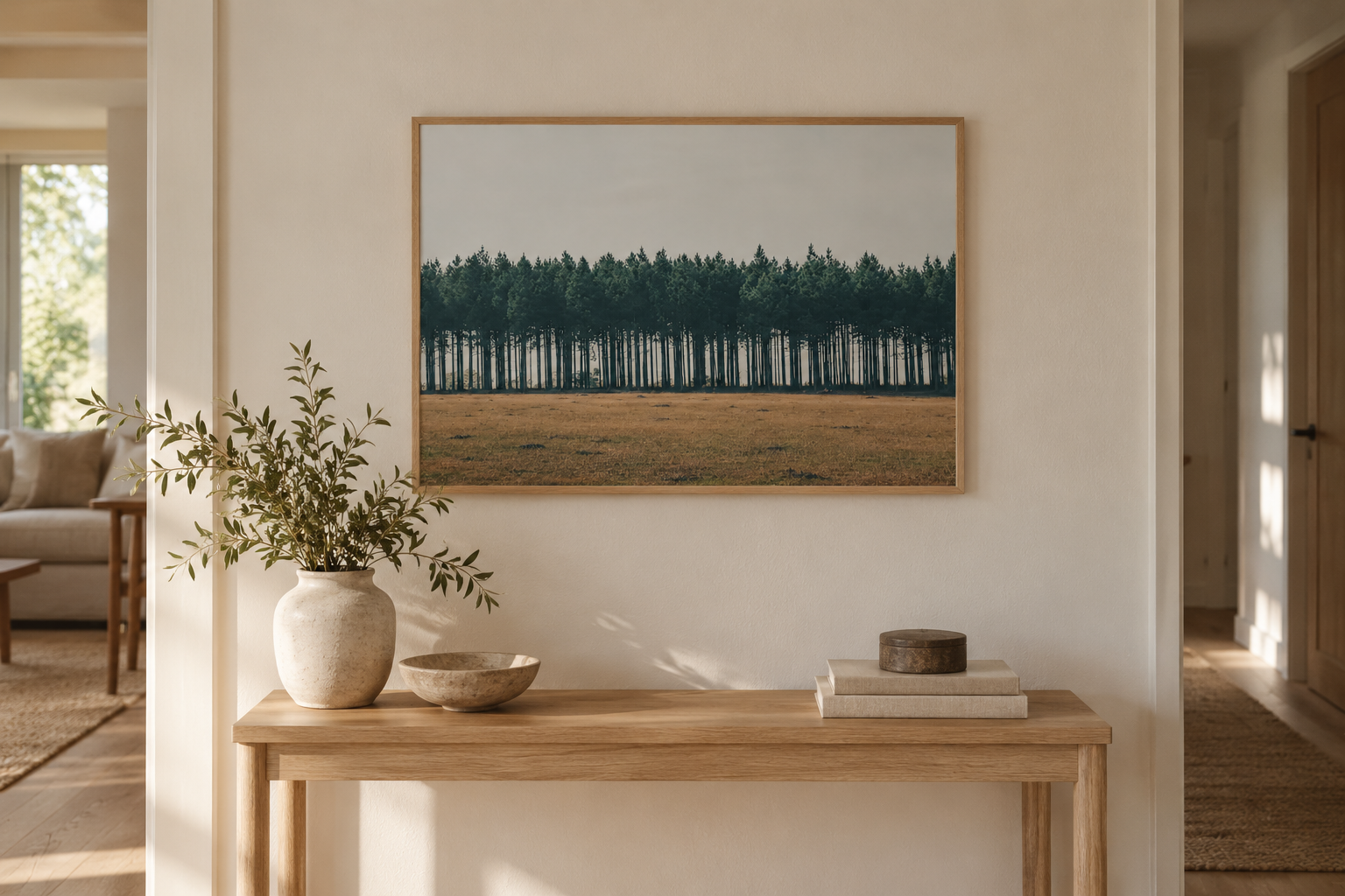 Line of Pines horizontal poster interior