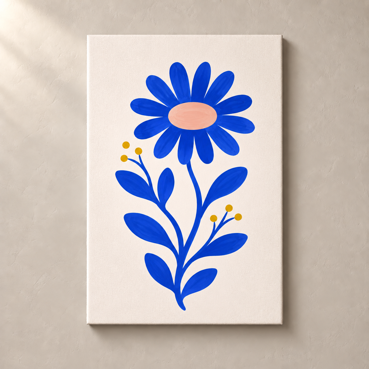 Blue Daisy Days canvas standalone mockup