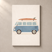 Blue Surf Van canvas standalone mockup