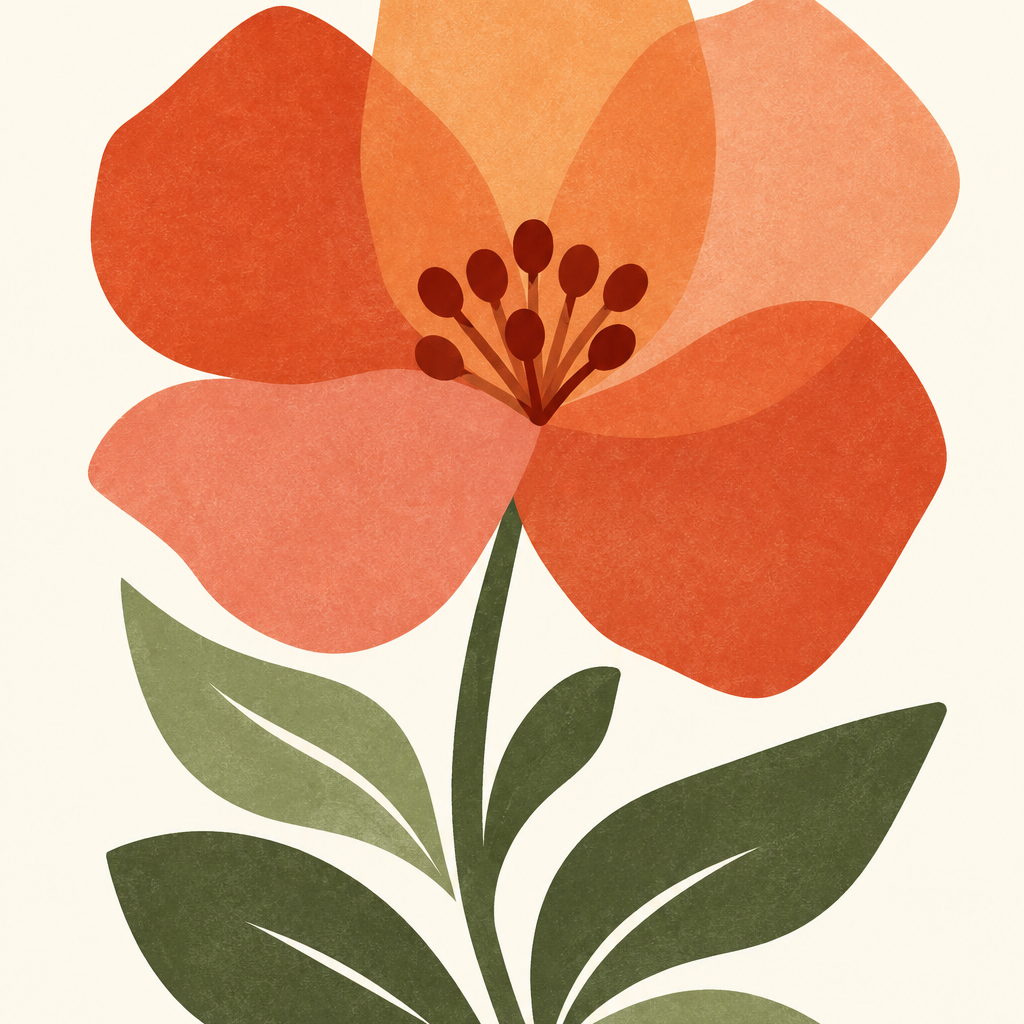 Golden Poppy, vertical nursery artwork