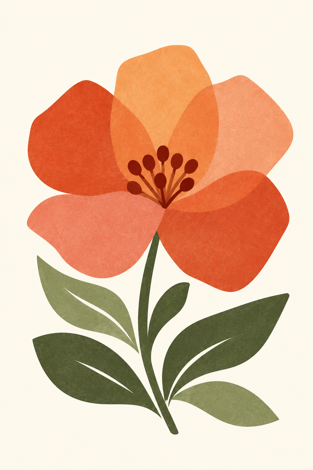 Golden Poppy, vertical nursery artwork