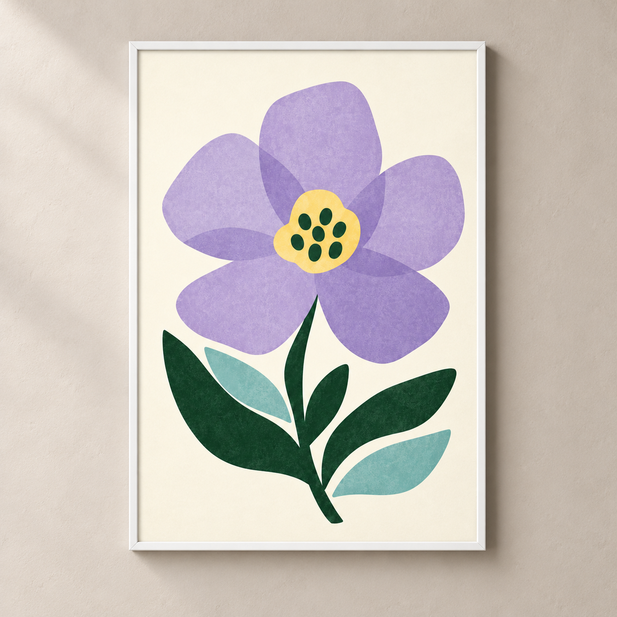 Lilac Blossom poster standalone mockup