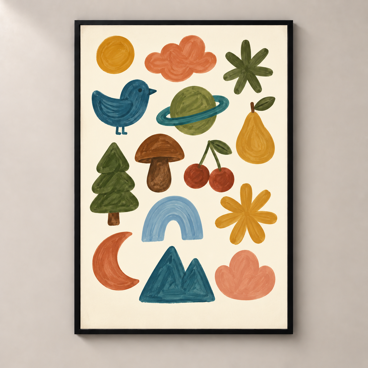 Little Wonders in Autumn poster standalone mockup