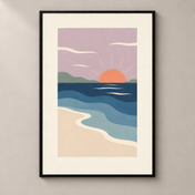 Twilight Shore poster standalone mockup