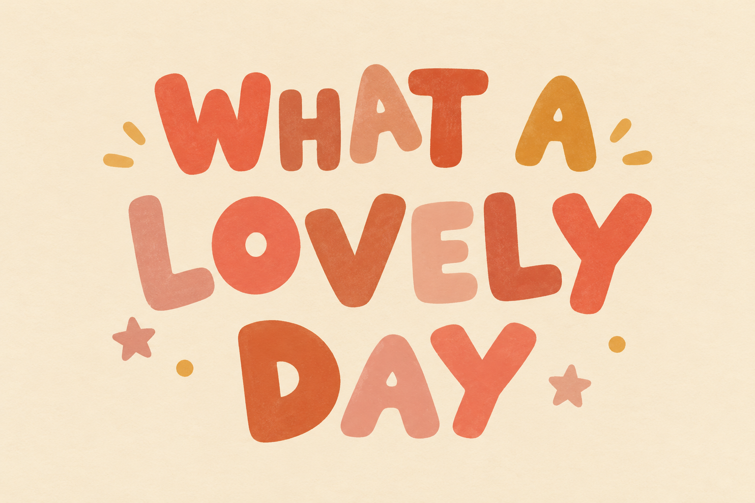 What a Lovely Day, horizontal nursery quote artwork