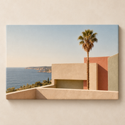 Pale Coastline horizontal canvas standalone