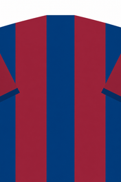 Personalised Football Shirt – Navy and Burgundy Stripes vertical artwork
