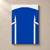Personalised Football Shirt – Royal Blue – canvas standalone mockup