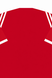 Personalised Football Shirt – Scarlet and White vertical artwork
