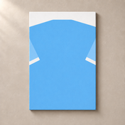 Personalised Football Shirt – Sky Blue – canvas standalone mockup