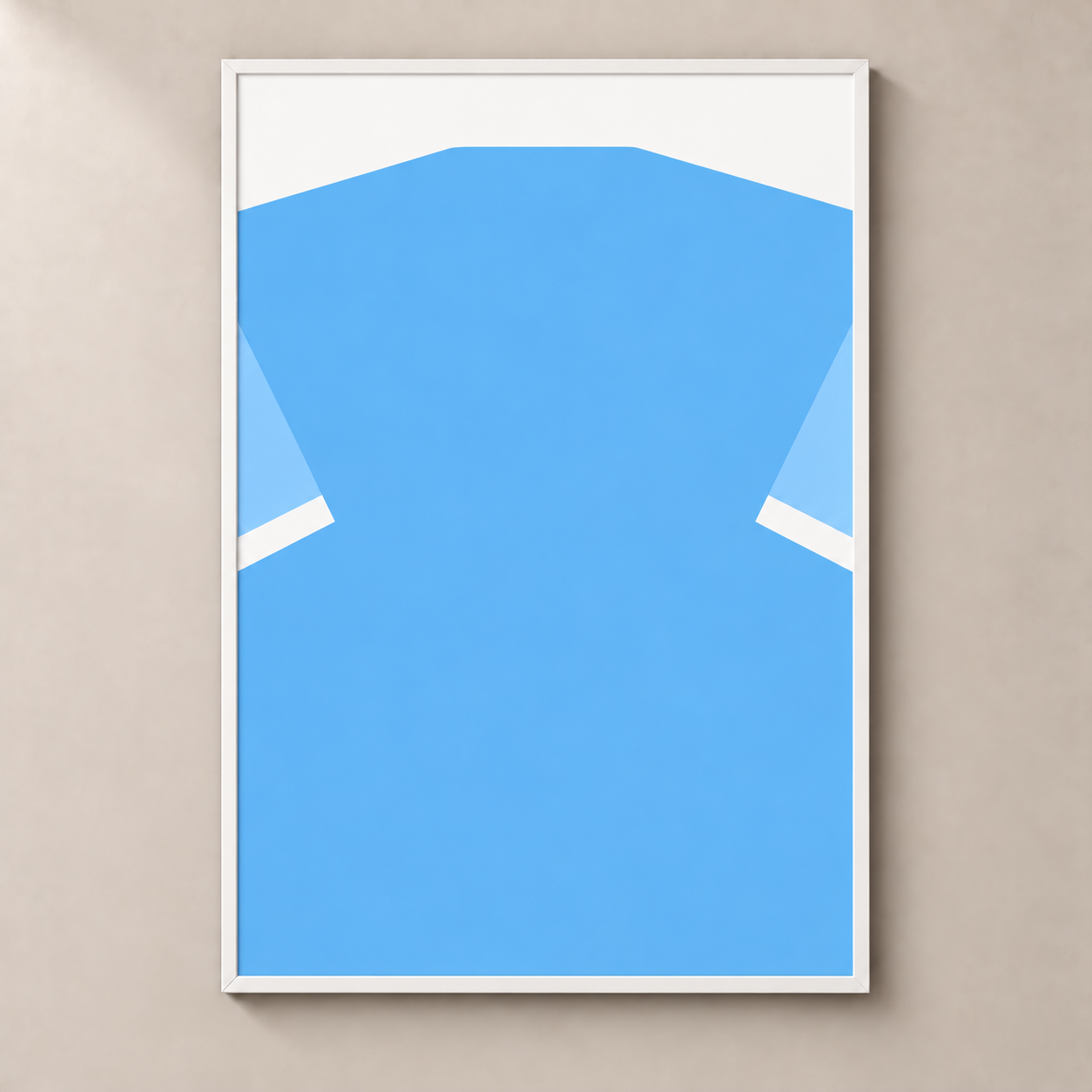 Personalised Football Shirt – Sky Blue – poster standalone mockup
