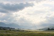 A Quiet Sky horizontal canvas original artwork
