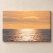 Sea in Soft Silver horizontal canvas standalone