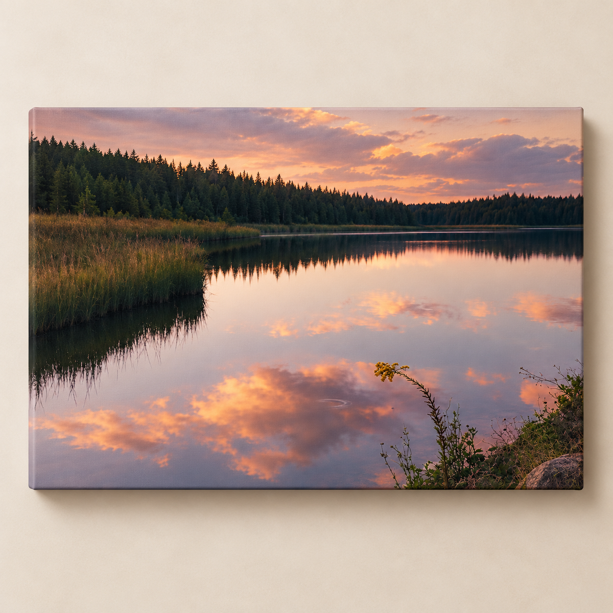 Stillwater Pines - Horizontaal canvas