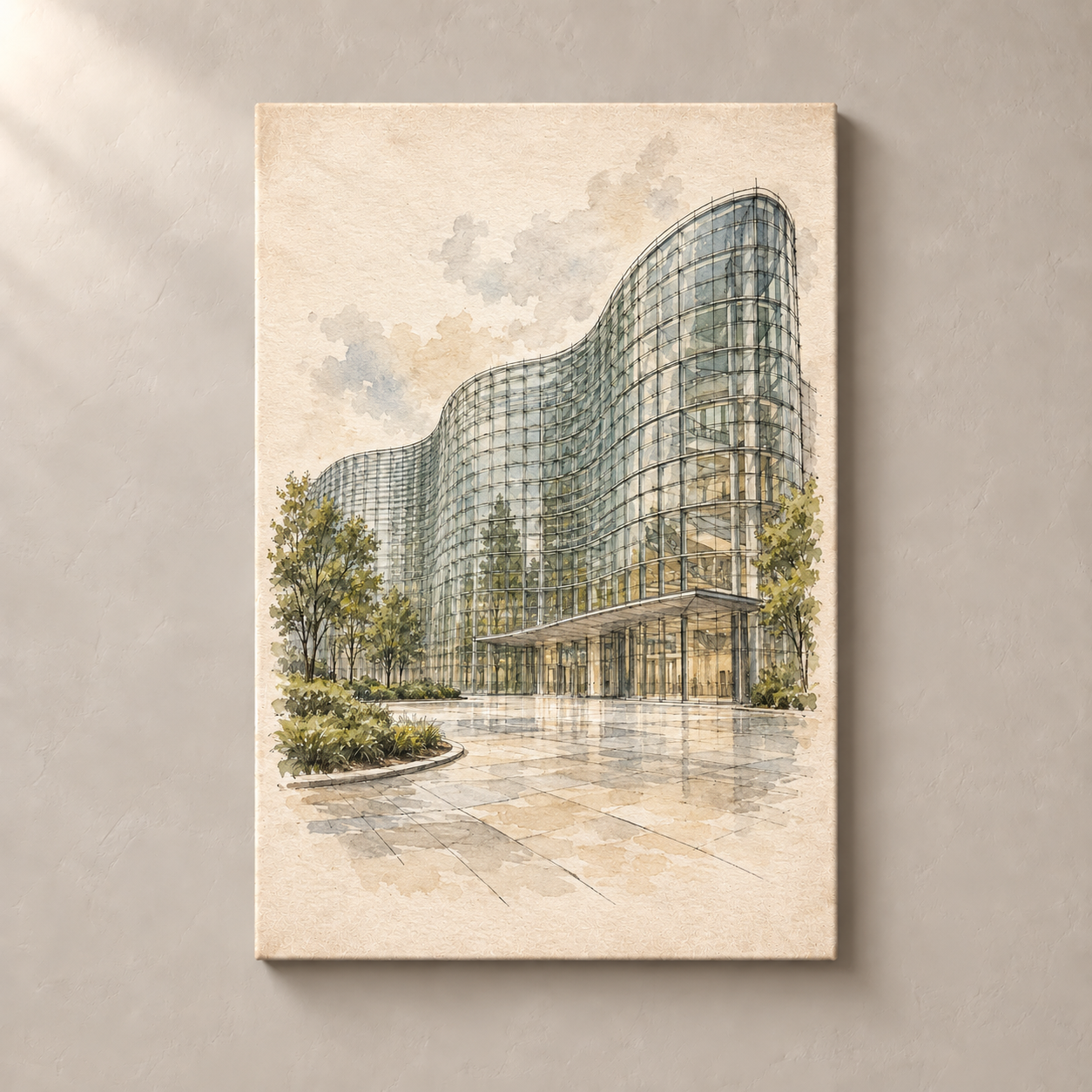 The National Art Center Tokyo canvas standalone mockup