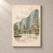 The National Art Center Tokyo canvas standalone mockup